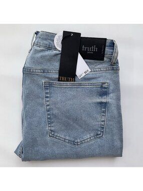 $68 TRUTH By Republic Men’s Skinny Jeans Ultra Stretch Light Blue Size 34X32